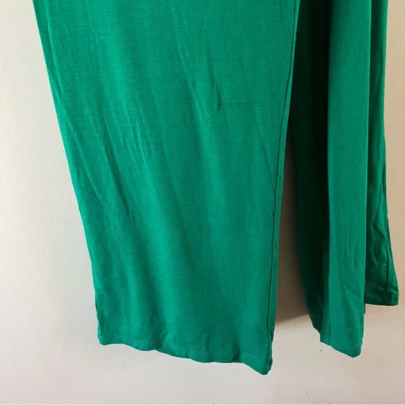 J crew factory 2 piece pajama set Ladies size xxl Green white trim pjs - Picture 7 of 9